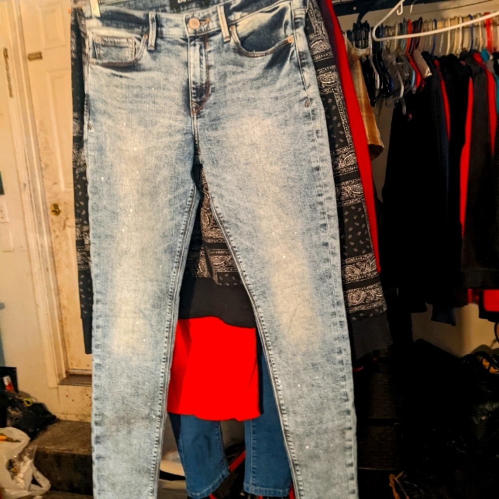 Express Stretch Reprieve Acid Wash Jeggings